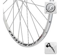 Roue vélo course de 700 avec dynamo dans moyeu à serrage rapide ( Gris / 28" (622-13mm) )