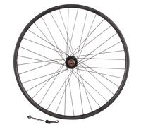 ROUE VTC 28" ARRIERE DOUBLE PAROI RENFORCÉE,POUR FREIN À DISQUE,ATTACHE QR NOIR
