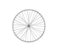 Roue vtc 28 av blocage jante argent mach1 m110. moyeu miche magnum v-brake 36t