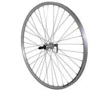 VELOX Roue VTC 700X35 Arriere ER10 ALU Double PAROI MOY ALU Argent Blocage RL 7-6V.