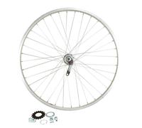 Roue vtt 26" ar ecrou. axe plein jante alu mach1. moy. velosteel coaster 18t