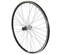Roue VTT 26" P2R Arriere Noir Double PAROI MOY ALU Blocage Cassette 9-8V.