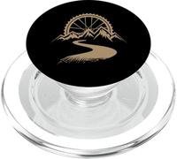 Roue VTT VTT Vintage Sunset Trail Cycling PopSockets PopGrip pour MagSafe