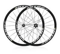 Roues 700C pour vélo à pignon fixe, jantes de 30 mm, jantes en alliage d'aluminium, freins V-Brake, 100/120 mm, 20/24 trous, pour pneus de 23 à 28 mm.