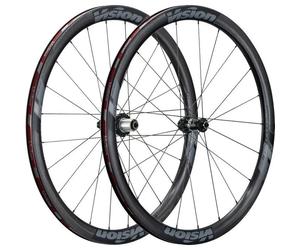Roues à disque à pneu Vision Metron 40 SL Center Locks TL sh11 Noir