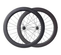 Roues À Disque Frein 50 Mm Ensemble De Roues De Vélo De Route En Carbone 700C Center Lock Essieu Traversant Largeur Intérieure 21 Mm Pneus À Tringles Et Compatibles Tubeless, Système À Cliquet 36T