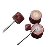 Roues à Lamelles 23 pièces de ponçage et polissage avec broches for accessoires, roue à lamelles, meuleuse, perceuses déflecteur(80Grit)