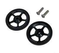 Roues à roulettes en alliage d'aluminium avec boulons M6 conçues pour les vélos pliants Brompton (noir)