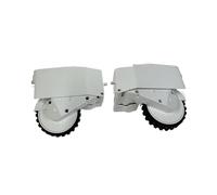 Roues Antidérapantes Gauche/droite, Noires Et Blanches, Accessoires Et Pièces Détachées, Compatibles Avec Roidmi, Eve Plus Lydsto R1 Pro / S1/ R1 / S1 Pro(White Left Right)