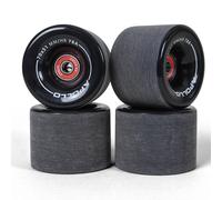 Roues Apollo Noires pour Longboard & Skateboard