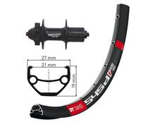 Winora Roue Arrière Dt Swiss 545 Disc 6a Qr Shimano Deore Xt 26´´