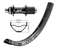 Roues Arrière 29 Boost Moyeu XT Jante DT Swiss M502 Disque Shimano 10-11V 214