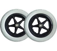 Roues Arrière De 12 Pouces For Fauteuil Roulant, Roue Rechange Électrique, Pneu Plein Non Gonflable, Roulettes Antidérapantes(Gray)