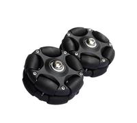 Roues arrière de rechange pour vélo pliable de 5,8 cm avec roulement en alliage d'aluminium, accessoires de sports de plein air - Noir