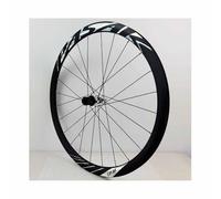 Roues Arrière De Vélo De Route 700C Jantes De Vélo À Double Paroi en Aluminium 38mm, Roues De Course À Frein À Disque, Cassette 7/8/9/10/11/12 Vitesses, 10x135mm QR, 24 Trous(Silver)