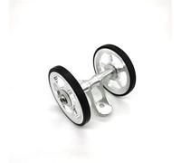 Roues arrière de vélo Lite-Pro à double rouleau, remplacement for roue Brompton 60 mm, garde-boue facile (argent)