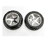 Roues arriere montees collees anaconda jantes chrome electrique (2) G