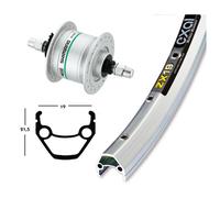 Roues Avant 28X1.75 Dynamo Moyeu Shimano DH 3N30 36F Argent 2149987400 RIDE