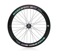 Roues Avant/arrière De Vélo À Pignon Fixe 700C Jantes 40/60 Mm Roues en Alliage D'aluminium Moyeux À Roulements V-Brake 100/120 Mm Vélo À Vitesse Unique(Front Wheel,60mm)