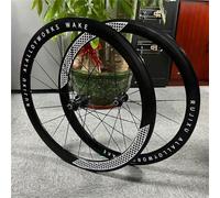 Roues Avant Et Arrière 700C for Vélo De Route, Freins V-Brake, Hauteur 30/40/50 Mm, Jantes en Alliage D'aluminium, Moyeux À Blocage Rapide for Cassette 7-12 Vitesses 16/21 Trous, Noir, 30(Nero,50mm)