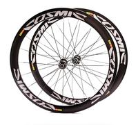 Roues Avant Et Arrière 700C Paire De Roues pour Vélo De Route Frein C/V 40/50mm Jantes en Alliage D'aluminium Moyeux À Démontage Rapide pour Cassette 7-12 Vitesses 20H(Front+Rear,40MM)