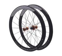 Roues Avant Et Arrière 700C pour Vélo de Route Jantes Double Paroi 30/40/50 mm Moyeux de Frein C/V/sur Jante Cassette 7/8/9/10/11/12 Vitesses Blocage Rapide 100/130 mm (Moyeu Doré 30 mm)