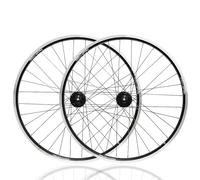 Roues Avant Et Arrière BMX 20-26 Pouces avec Freins À Disque V-Brake, Jantes en Alliage D'aluminium for Vélos Pliants, Démontage Rapide, 32 Trous (Noir)(26inch)