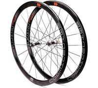 Roues Avant et Arrière de Vélo 700C, Jantes a Pneus en Carbone, Profil 40 Mm, Compatibles avec Les Vélos de Route 8, 9, 10 et 11 Vitesses, Freins a Visser, Roulements Étanches. Silver,40mm