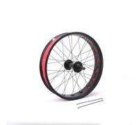 Roues Avant et arrière de vélo de Plage en Alliage d'aluminium, pneus Larges de 20/24/26 x 4 Pouces, Freins à Disque, moyeu 36 Trous de 135/195 mm pour Roues Libres rotatives 7/8/9/10 Vitesses, Rayon
