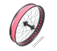 Roues Avant et arrière de vélo de Plage en Alliage d'aluminium, pneus Larges de 20/24/26 x 4 Pouces, Freins à Disque, moyeu 36 Trous de 135/195 mm pour Roues Libres rotatives 7/8/9/10 Vitesses, Rayon