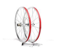 Roues Avant Et Arrière De Vélo Pliant 20 Pouces 406 451 Jeu De Roues BMX avec Frein sur Jante, Jantes À Double Paroi en Alliage D'aluminium 74/130mm QR, Cassette 8 9 10 11 Vitesses(Silver,406)