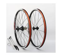 Roues Avant Et Arrière De Vélo Pliant 20 Pouces 406 451 Jeu De Roues BMX avec Frein sur Jante, Jantes À Double Paroi en Alliage D'aluminium 74/130mm QR, Cassette 8 9 10 11 Vitesses(Black,406)