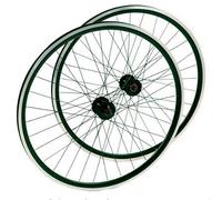 Roues avant et arrière moyeu flip flop fixie single speed Noires ( Noir / Noir / 700mm (0-14mm) )
