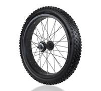 Roues Avant Et Arrière pour Vélo De Neige 20/26'' avec Pneus 4'' 135/195mm Frein À Disque Moyeux 36H Jeu De Roues pour Vélo De Plage pour 7-10 Vitesses Roue Libre Rotative(20IN-Rear)