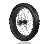 Roues Avant Et Arrière pour Vélo De Neige 20/26'' avec Pneus 4'' 135/195mm Frein À Disque Moyeux 36H Jeu De Roues pour Vélo De Plage pour 7-10 Vitesses Roue Libre Rotative(20IN-Front)