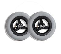 Roues Avant Gonflables de 15 Cm pour Fauteuil Roulant, roulettes en Caoutchouc de Rechange, pour Déambulateurs et Déambulateurs