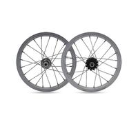 Roues BMX 14 Pouces Paire De Roues Monovitesse Pignon 12 Dents Avant Et Arrière Jante en Alliage D'aluminium Vélo Pliant Freins V-Brake 74/110 Mm Pneus 1,5 À 2,1 Pouces