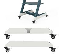 Roues compatibles avec chaise haute Stokke Tripp Trapp sans perçage | Pivote à 360°, installation facile