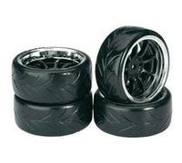 Absima Roues Drift 1:10 4 roues Chrome AV/ARR 2510044