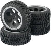 Roues complètes Reely RE-6549732 1:10 Buggy Fighter design à trous noir 2 pc(s)