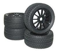 Roues complètes Street pour Buggy Reely RA093SBA1 12 rayons noir 1:8 4 pc(s)