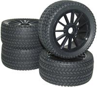 Roues complètes Street pour Buggy Reely RA093SBA1 12 rayons noir 1:8 4 pc(s)