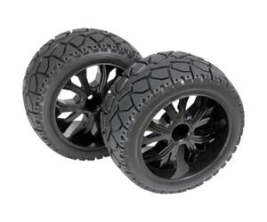 Roues complètes Tarmac forward pour Buggy Absima 2500014 5 rayons noir 1:10 1