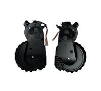 Roues D'aspirateur,Compatible avec ROIDMI,Compatible avec Eve CC | Gauche Et Antidérapant Couleur Noire Roues Accessoires Pièces Détachées(L+R)