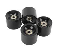 Roues de 4pcs, Rouleaux de Planche à roulettes Longboard Roues, Haute élasticité PU 60x45 Mm avec Roulements pour Les Rues Croisière sur Le Patin à Longue Distance