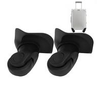 Roues de Bagage, A03 Valise d'Extérieur Muet Roues Gauche et Droite Roulettes de Bagages Universelles DIY Pièces de Rechange, Facile à Installer (Noir) (1pair)