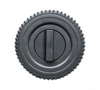 Roues de barbecue de rechange de 7 pouces : roues résistantes à l'usure avec axe pour Weber pour Genesis II & pour charbroil - Accessoires résistants aux intempéries pour chariot de barbecue mobile (2