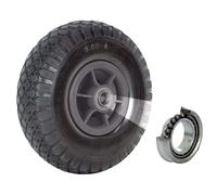 Roues de Brouettes à Air Rechange 260x85 MM 3.00-4 Poussette Camion Versetzte