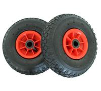 Roues de Brouettes Pneumatiques Rechange 3.00-4 260x85 Poussette Camion 2er Set