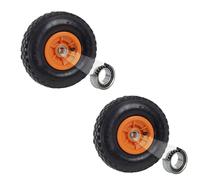 Roues de Brouettes Pneumatiques Secours 260x85 MM 3.00-4 Poussette Camion Offset